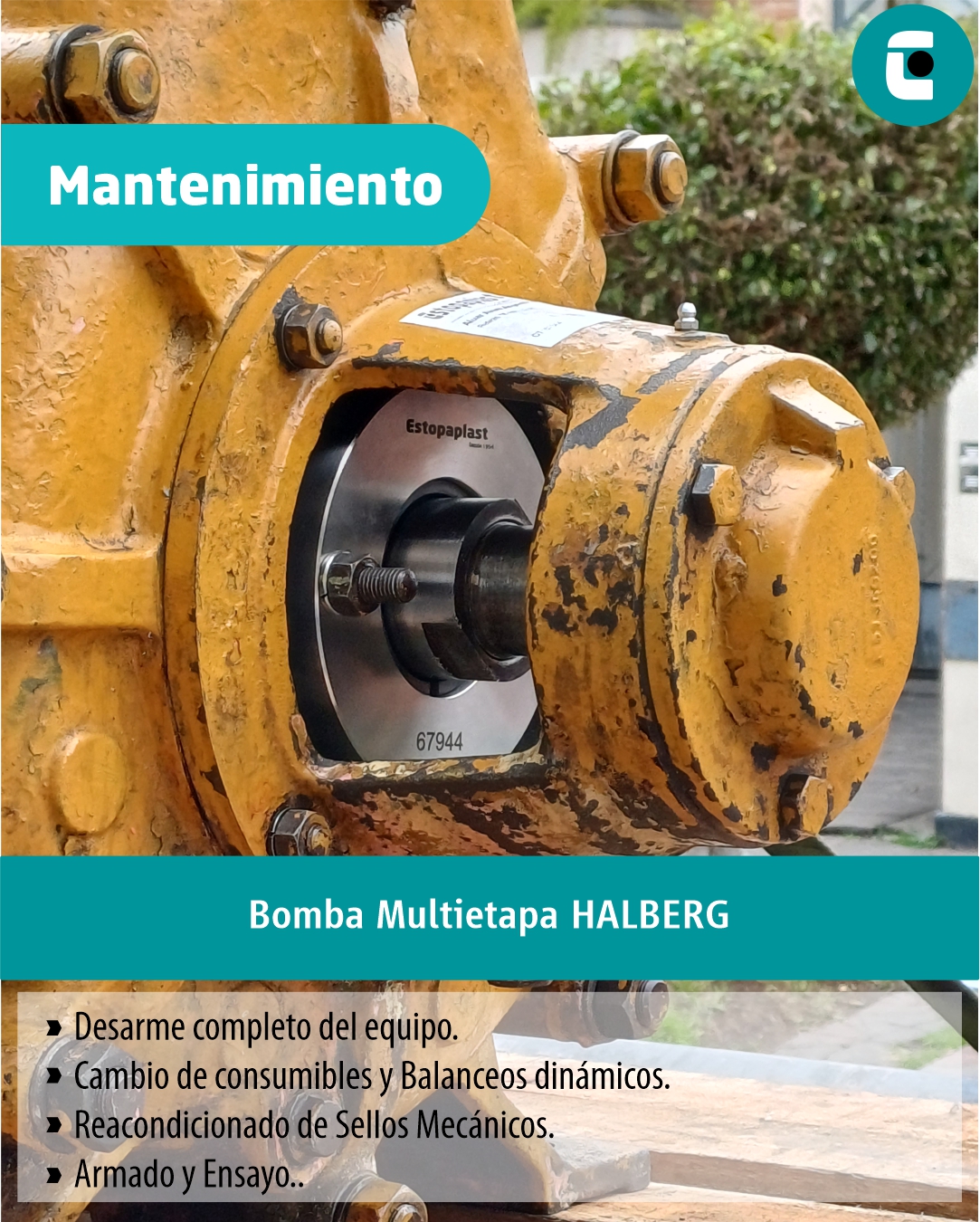 Read more about the article Mantenimiento de Bomba Multietapa HALBERG