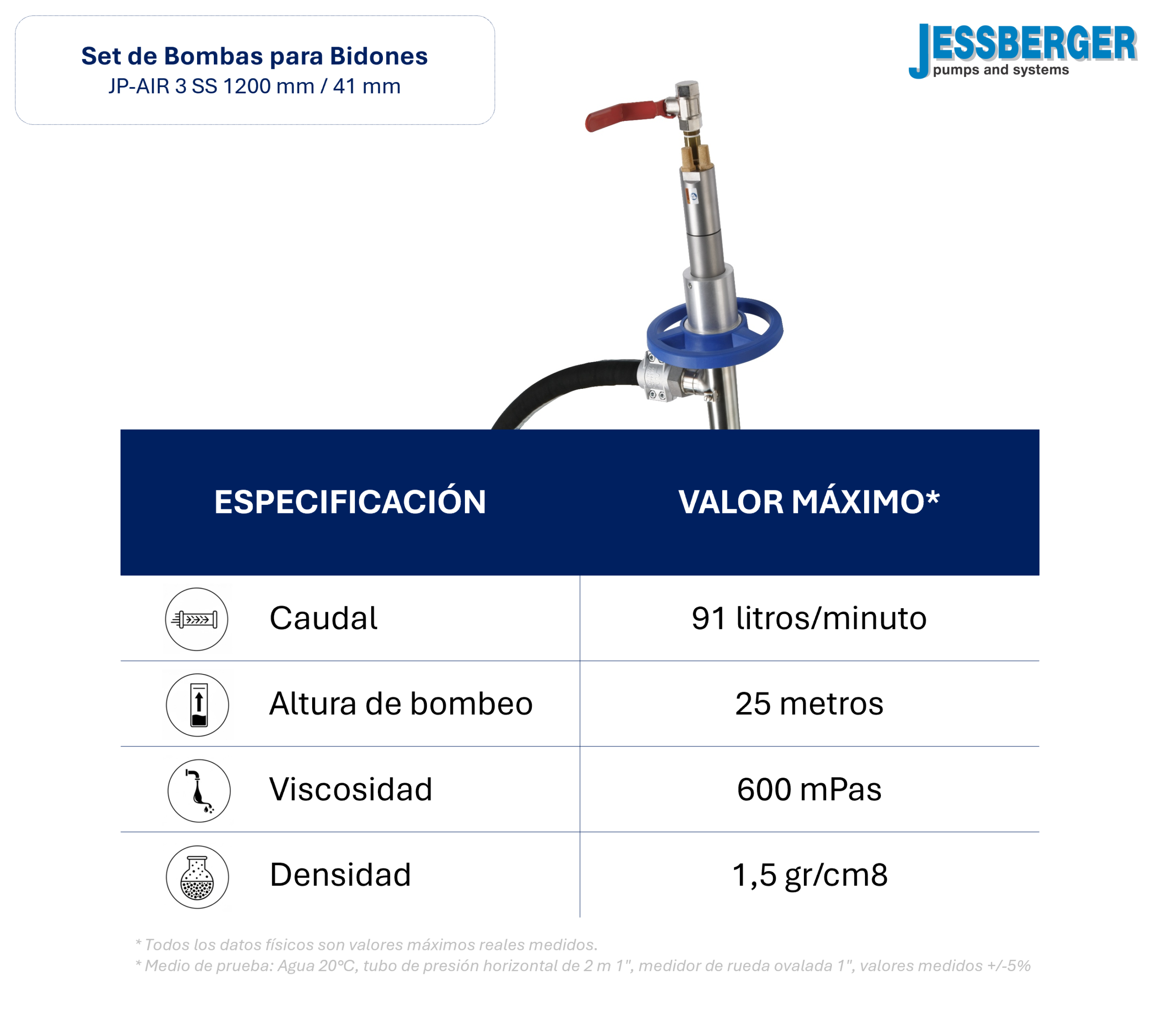 Kit JP-AIR 3 – 1200mm – Ø 41mm – SS - Image 3