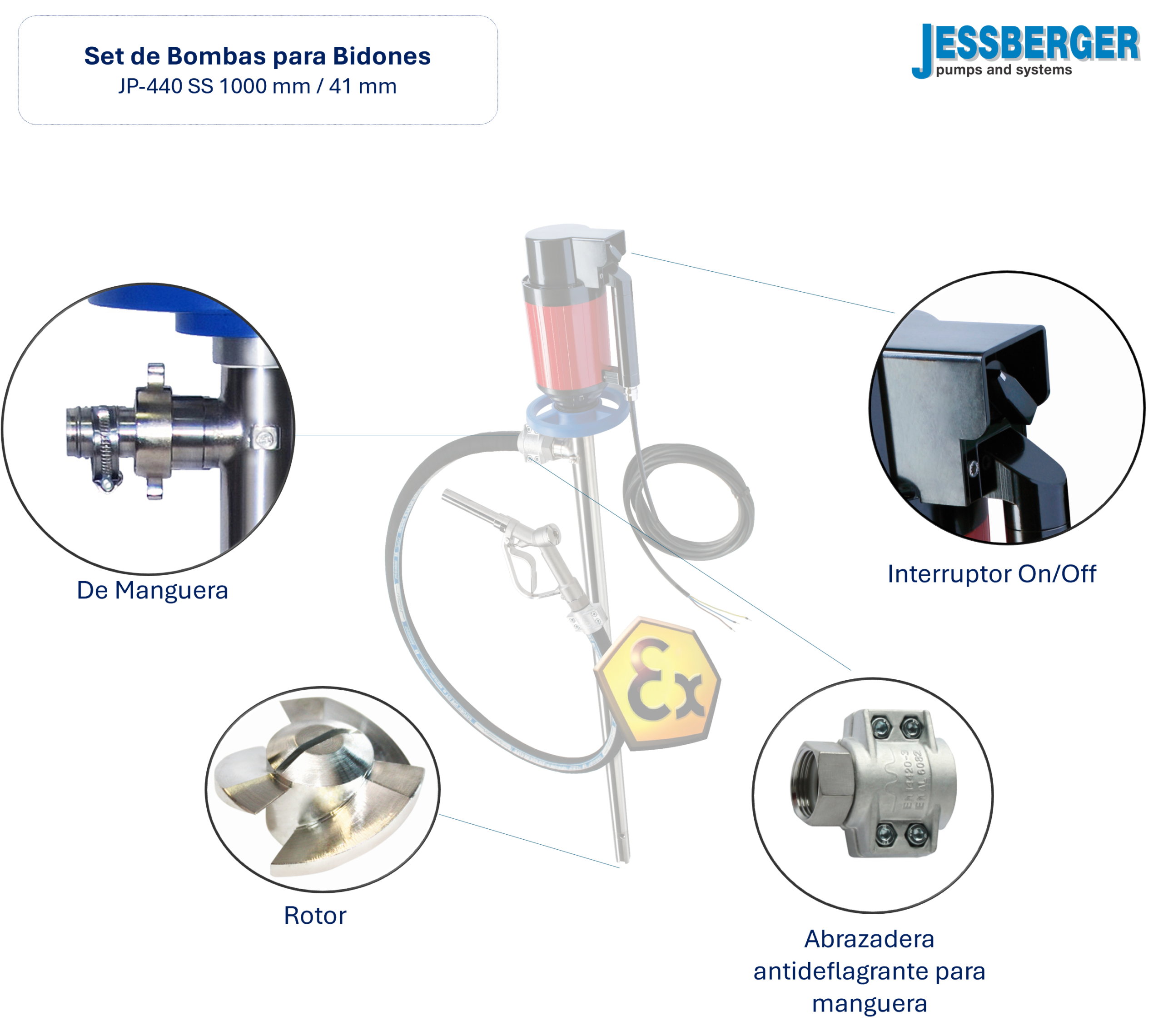 Kit JP-440 – 1000mm – Ø 41mm – SS - Image 4