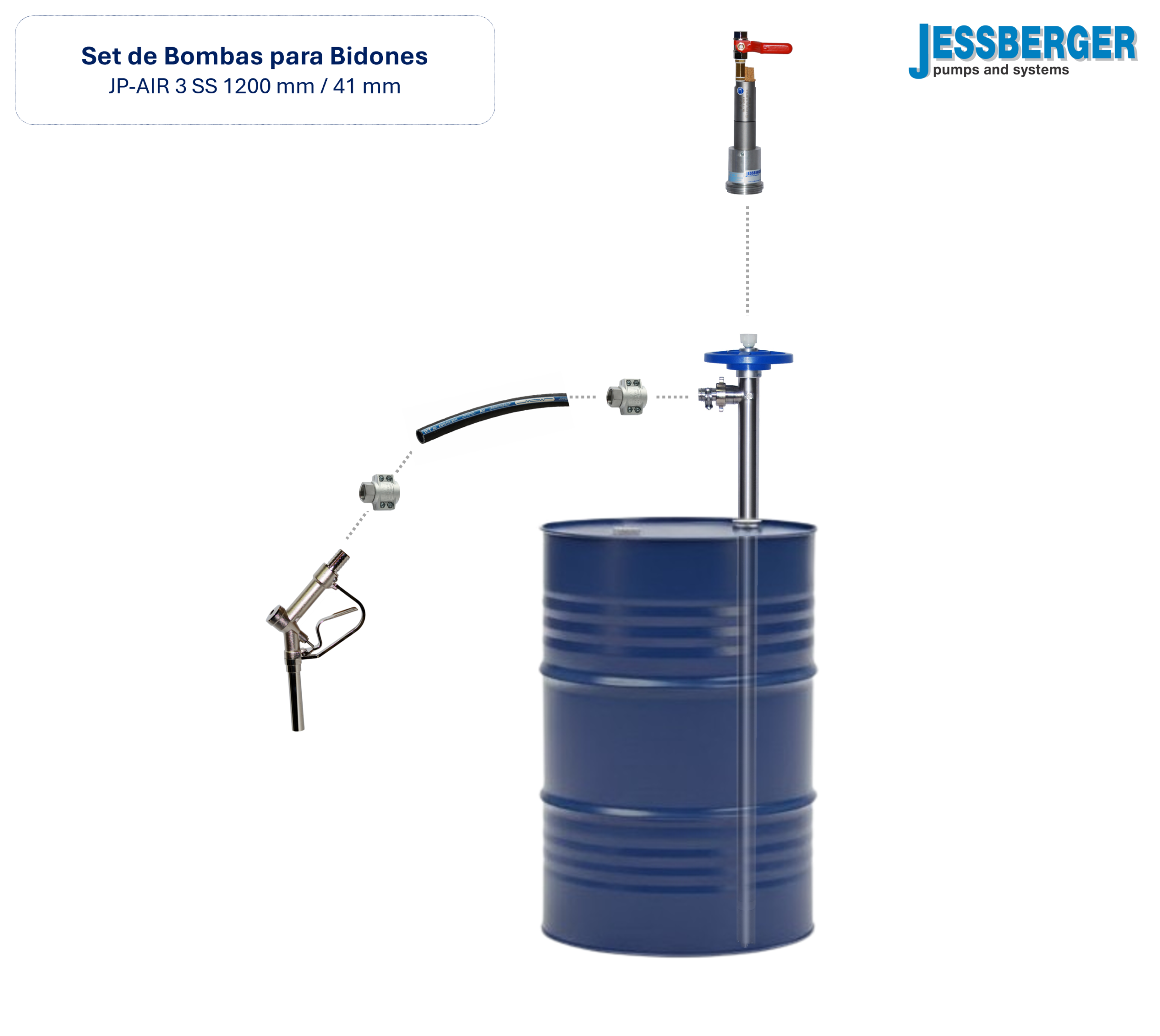 Kit JP-AIR 3 – 1200mm – Ø 41mm – SS - Image 5